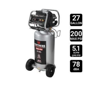 Compresor de aire de alto redimiento Vertical 27 galones, 200 PSI