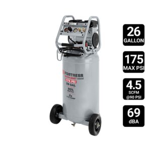 Compresor de aire supersilencioso vertical 26 galones 175 PSI