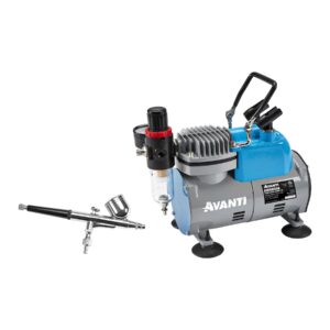 Kit combinado de compresor con aerógrafo