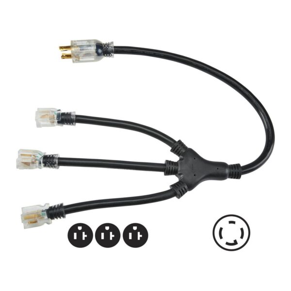 Adaptador de generador de 3ft a 20AMP