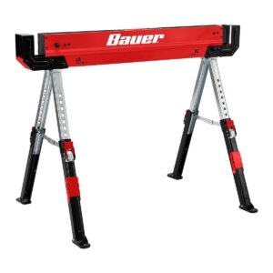 Caballete ajustable de acero de 32 plg, capacidad de 1300 lb
