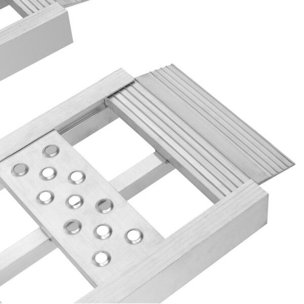 Rampas arqueadas de aluminio de 3000 lb de capacidad, 12 x 90 pulgadas, juego de 2. - Image 3