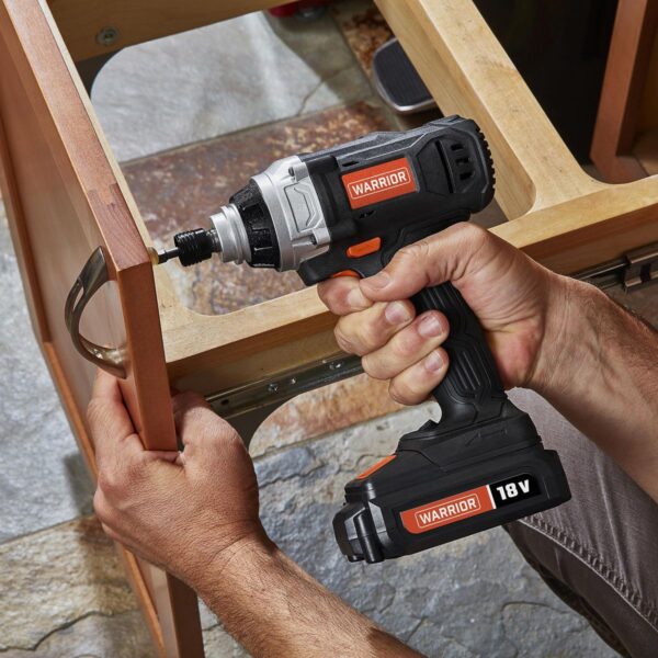 Kit de Desarmador de impacto hexagonal inalámbrico de 18 V de 1/4 pulg. - Image 2