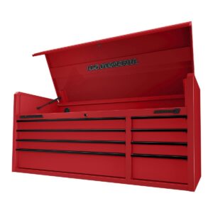 Cofre superior, 56 pulgadas x 22 pulgadas Serie 3, Rojo.