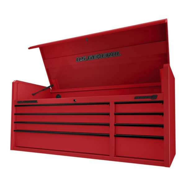 Cofre superior, 56 pulgadas x 22 pulgadas Serie 3, Rojo.
