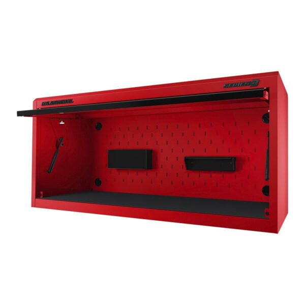 Centro de trabajo Hutch, 56 pulgadas x 22 pulgadas Serie 3, Rojo.