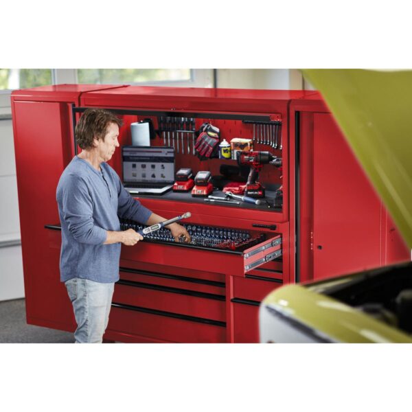 Gabinete con ruedas de 56 pulgadas x 22 pulgadas, Serie 3, Rojo - Image 3