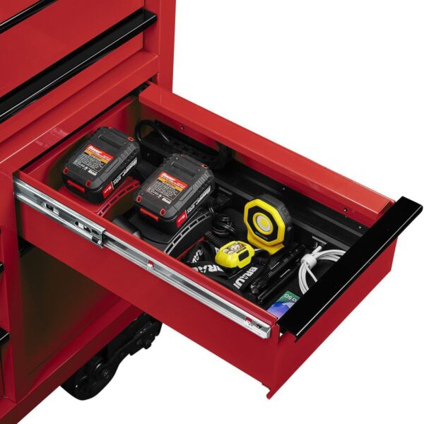 Gabinete con ruedas de 56 pulgadas x 22 pulgadas, Serie 3, Rojo - Image 2
