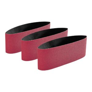 3 Bandas de lijado de 3x18 pulgadas  de alúmina de circonio