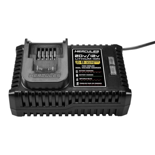 Cargador 20V/12V  Dual voltaje para batería de iones de litio enfriado por el ventilador - Image 2