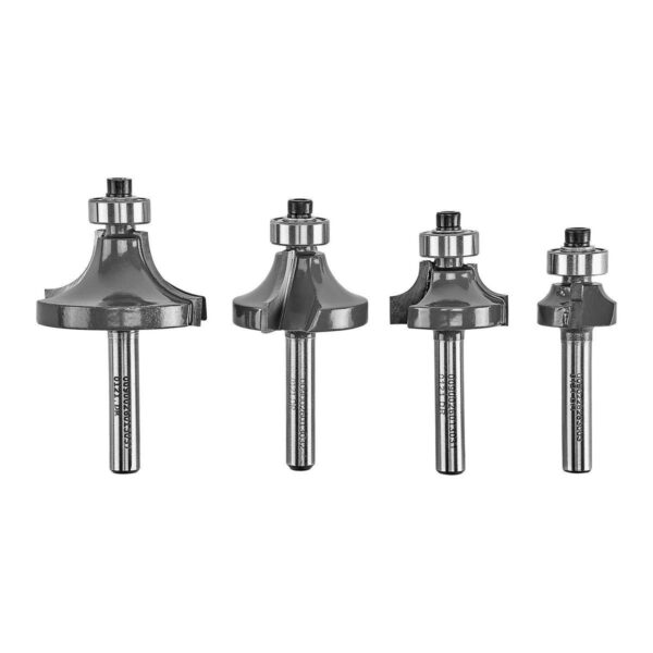 Juego de brocas fresadoras  redondeadoras, 4 piezas. - Image 2