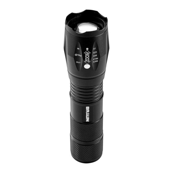 Linterna LED táctica de 590 lúmenes, negra. - Image 3