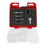 Juego de brocas fresadoras para fresar ranuras , 5 piezas.