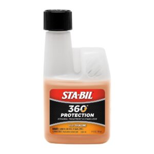 360 Protection. Tratamiento y estabilizador de combustible de Etanol 4 fl. onz.