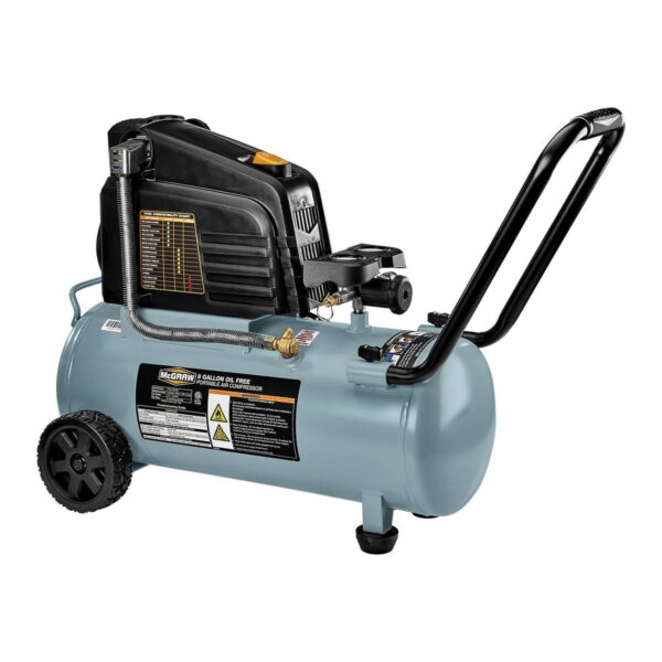 Compresor de aire portátil libre de aceite de 8 galones 1.5 hp 150 psi - Image 3