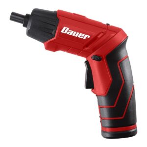 Destornillador inalámbrico de 4 V de 1/4 pulg. con kit de linterna integrado con 4 puntas de inserción y cargador de pared