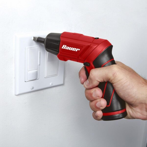 Destornillador inalámbrico de 4 V de 1/4 pulg. con kit de linterna integrado con 4 puntas de inserción y cargador de pared - Image 2