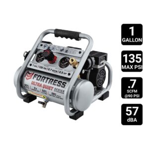 Compresor de aire portátil super silencioso de 1 galón y 135 PSI