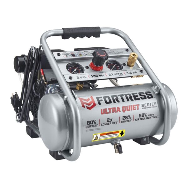 Compresor portatil de aire supersilencioso  de 2 galones, 135 PSI - Image 3