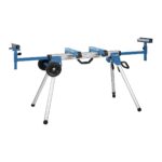 Soporte para sierra ingletadora plegable móvil universal de aluminio de 550 lb.