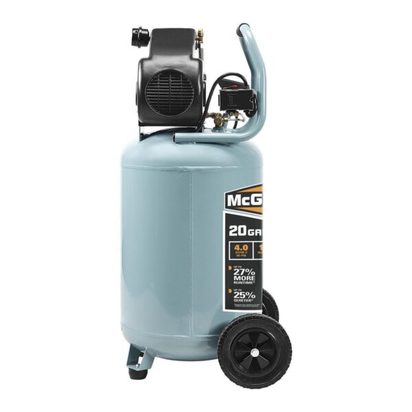 Compresor de aire lubricado vertical de 20 galones, 1,6 HP, 135 PSI - Image 2