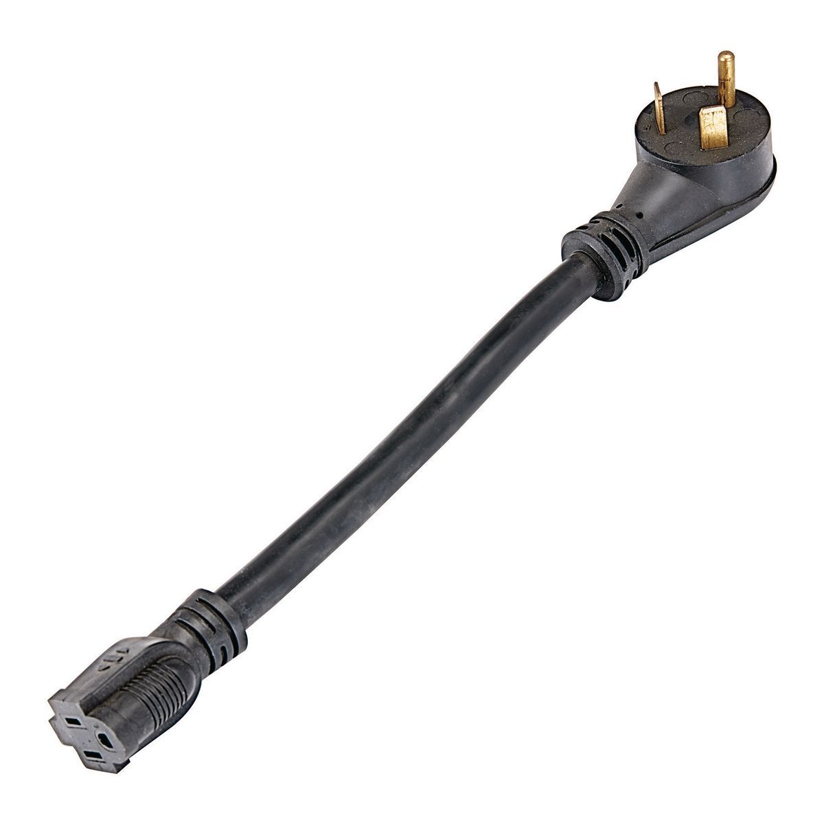 Adaptador de corriente flexible para RV de 30A macho a 15A hembra