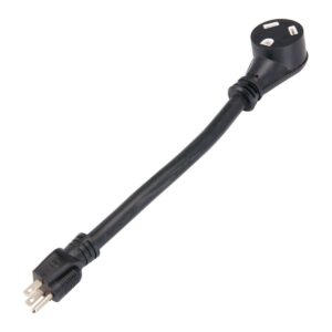Adaptador de corriente flexible para RV de 30 AMP a hembra a 15 AMP macho