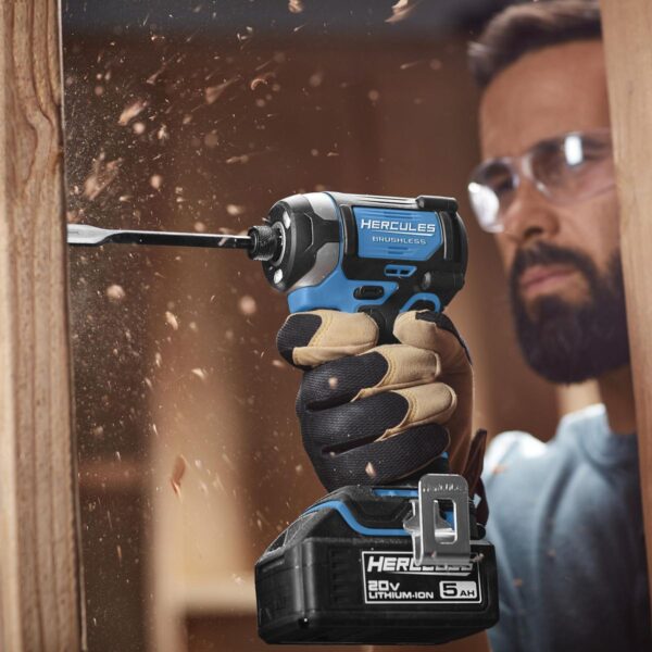 Kit Desarmador  de impacto compacto 1/4 pulg 3 velocidades, sin escobillas, 20V - Image 2
