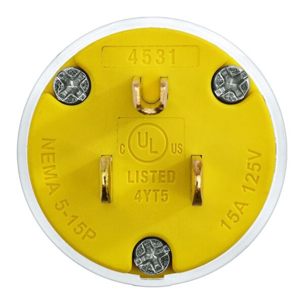Enchufe macho iluminado  de 125 V, 15 A, 12-18 AWG. - Image 2