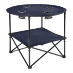 Mesa de camping plegable, azul