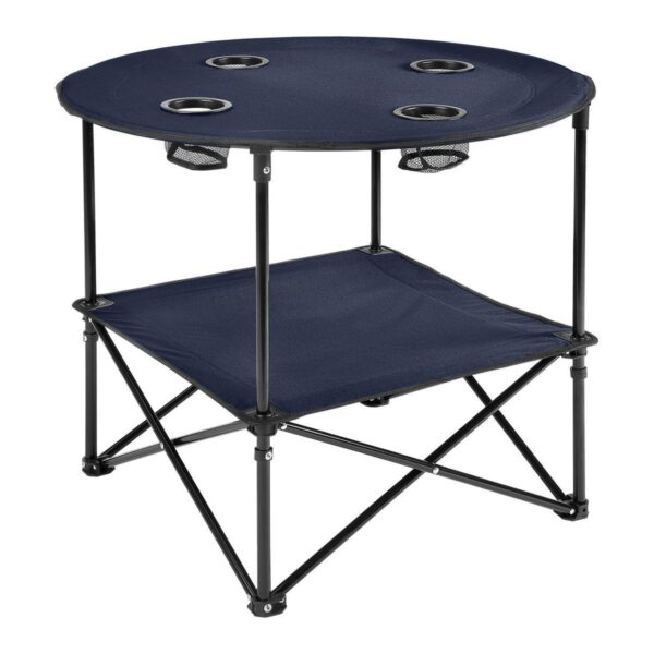 Mesa de camping plegable, azul