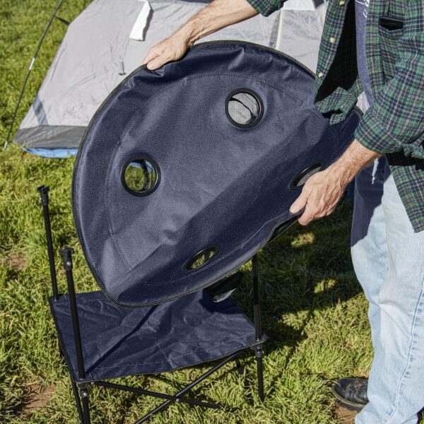 Mesa de camping plegable, azul - Image 2