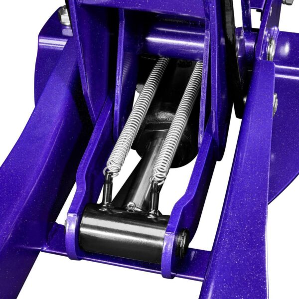 Gato de piso súper resistente de perfil bajo de 3 toneladas con BOMBA RÁPIDA, morado metálico. - Image 3