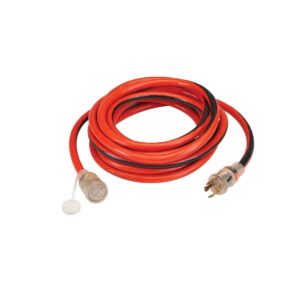 Cable de extensión para generador L14-30, 25ft x calibre10, 4 clavijas con cierre giratorio, 30 A