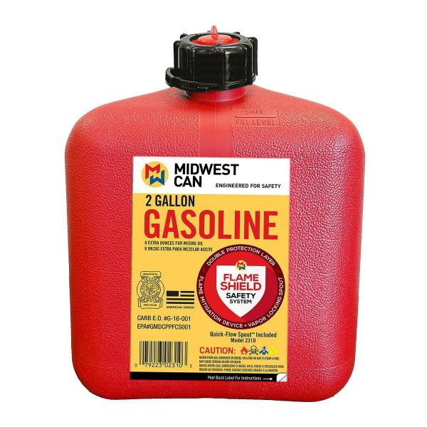 Garrafa para gasolina 2 galones 7.57 litros