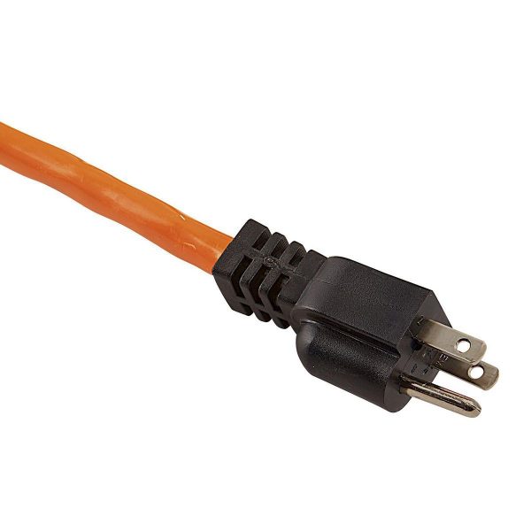 Cable de extensión para exteriores calibre 12/3 de 50 pies, color naranja