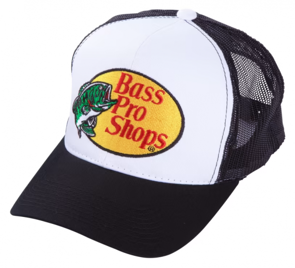 Gorra con logo bordado de Bass Pro Shops y con parte trasera de malla